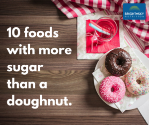 10 Foods with more sugar than a doughnut